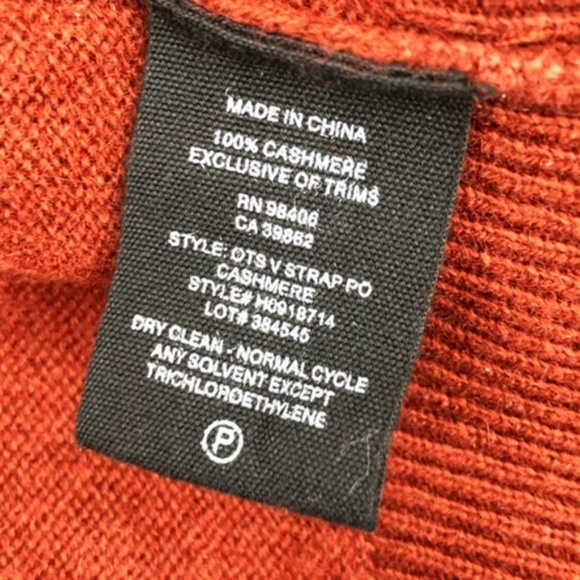 Theory Cold Shoulder 100% Cashmere Sweater Red - Picture 7 of 7